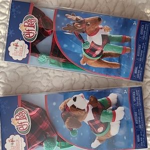 Elf on the shelf outfits for elf pet deer and st bernard NIB